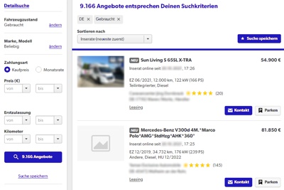 Reisemobil Gebraucht Onlinemarkt